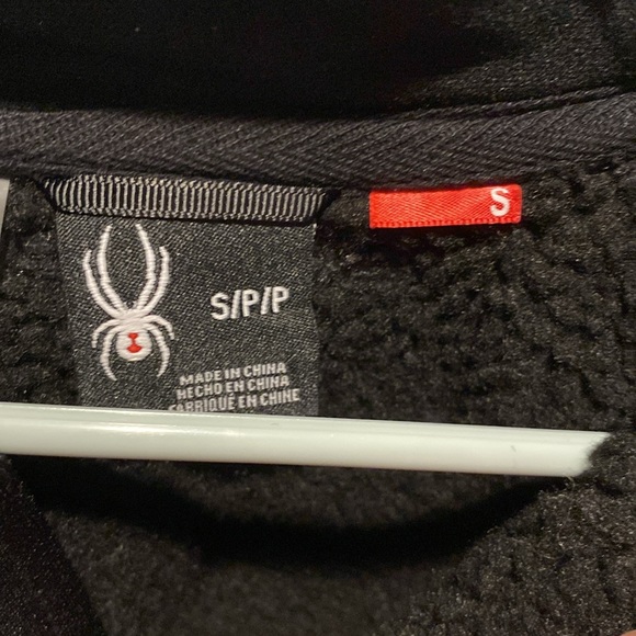 Spyder black fleece zip-up jacket. Women size S. - Picture 2 of 3